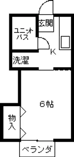 キーウエスト米山【1階】の間取り