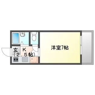 岡山県津山市小原【マンション】の間取り