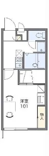 レオパレスドリームI【2階】の間取り
