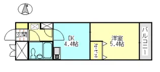 ダイアパレス高田弐番館【6階】の間取り