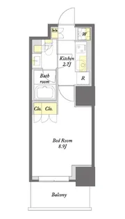 プライムメゾン板橋【11階】の間取り