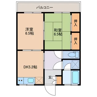 清友ビルB棟【2階】の間取り