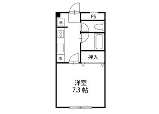 バンブービレッジ大村【1階】の間取り