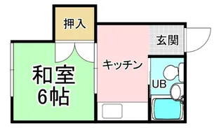 福岡県北九州市小倉北区重住3【アパート】の間取り