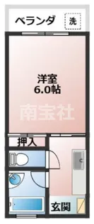 大徳ハイツ【3階】の間取り