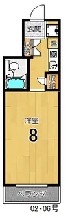 CASA・DE大橋【4階】の間取り