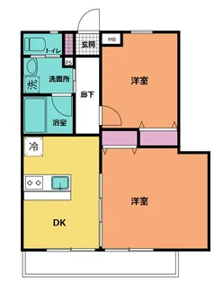 アステリア(足立区六木2丁目 アパート)【2階】の間取り