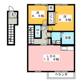 プレジオ【2階】の間取り