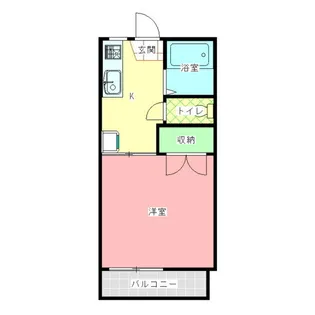 1Kの間取り画像