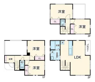 埼玉県さいたま市大宮区上小町【一戸建】の間取り
