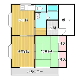 ドエル富塚【2階】の間取り