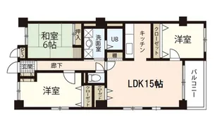 岡山県岡山市北区野田3【マンション】の間取り
