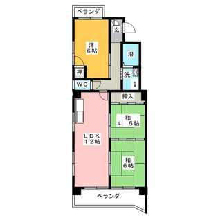 千代田セントラルビル【6階】の間取り