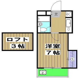 1Rの間取り画像