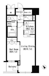 東京都新宿区四谷坂町【マンション】の間取り