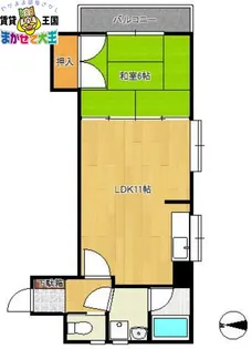 コンフォート岩川【5階】の間取り
