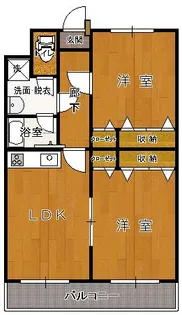 ヴェルディ羽川 C館【1階】の間取り