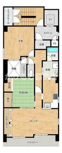 パレ都島【4階】の間取り