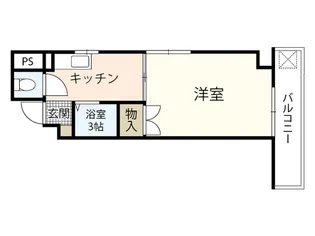 カーサ岡村【6階】の間取り