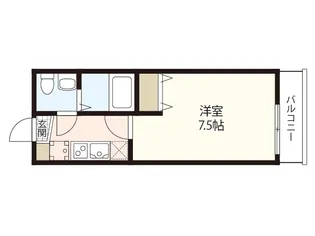 リヴェール海田【1階】の間取り