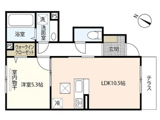 オルキス井口【1階】の間取り
