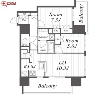 グランドメゾン久屋大通【17階】の間取り