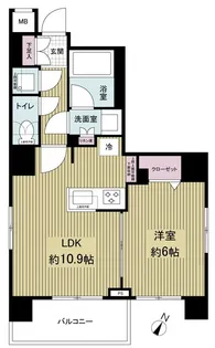 東京都荒川区西日暮里1【マンション】の間取り
