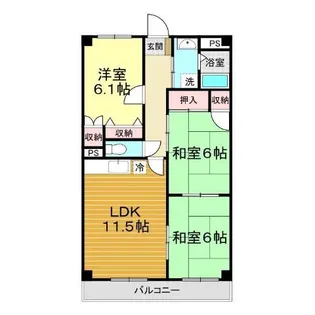 アビタシオン イモト【5階】の間取り