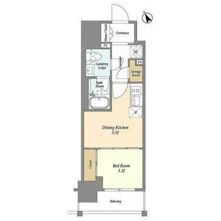 テラス横浜鶴見【9階】の間取り