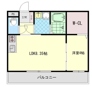 仮称)甲斐田町新築C棟【3階】の間取り