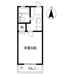 コーポAKUI【2階】の間取り