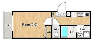 ジーメゾン島町イゾラ【1階】の間取り