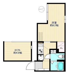 ルフィア中台【3階】の間取り