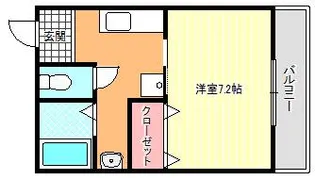 レジデンス山下【2階】の間取り