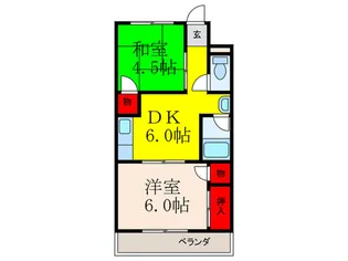 マンションかなめ【3階】の間取り