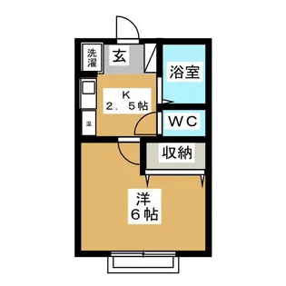 ヒルトップハイツ【1階】の間取り