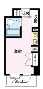 1Rの間取り画像
