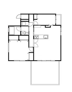 2LDKの間取り画像