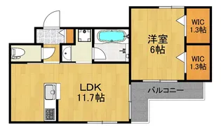 (仮称)下小田中1丁目メゾン【1階】の間取り