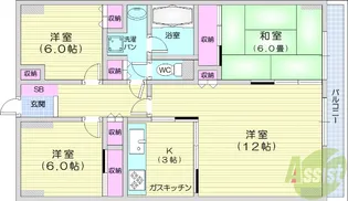 クレセール千葉【2階】の間取り