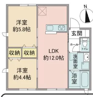 バンヤン【2階】の間取り