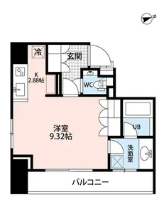 レガーロ新橋【13階】の間取り