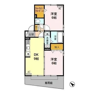 プロヴァンス南太閤山【1階】の間取り
