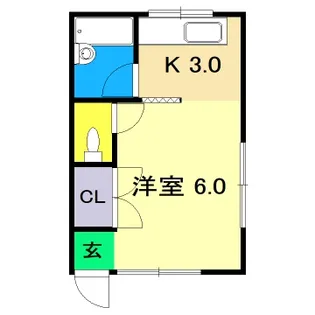ひまわりハイツ【3階】の間取り