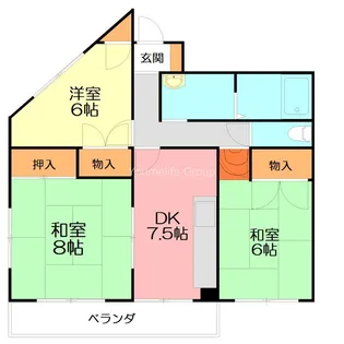 神奈川県藤沢市辻堂6【マンション】の間取り