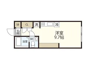 グランデール山本【2階】の間取り