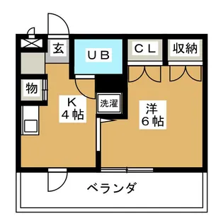 ネスパルド雅【3階】の間取り