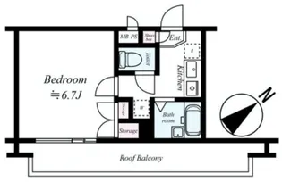 菱和パレス早稲田1番館【4階】の間取り