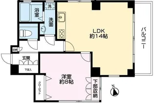 Miles Yevis(マイルスエビス)【4階】の間取り