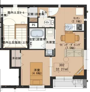 グレイシャス三ノ輪【3階】の間取り